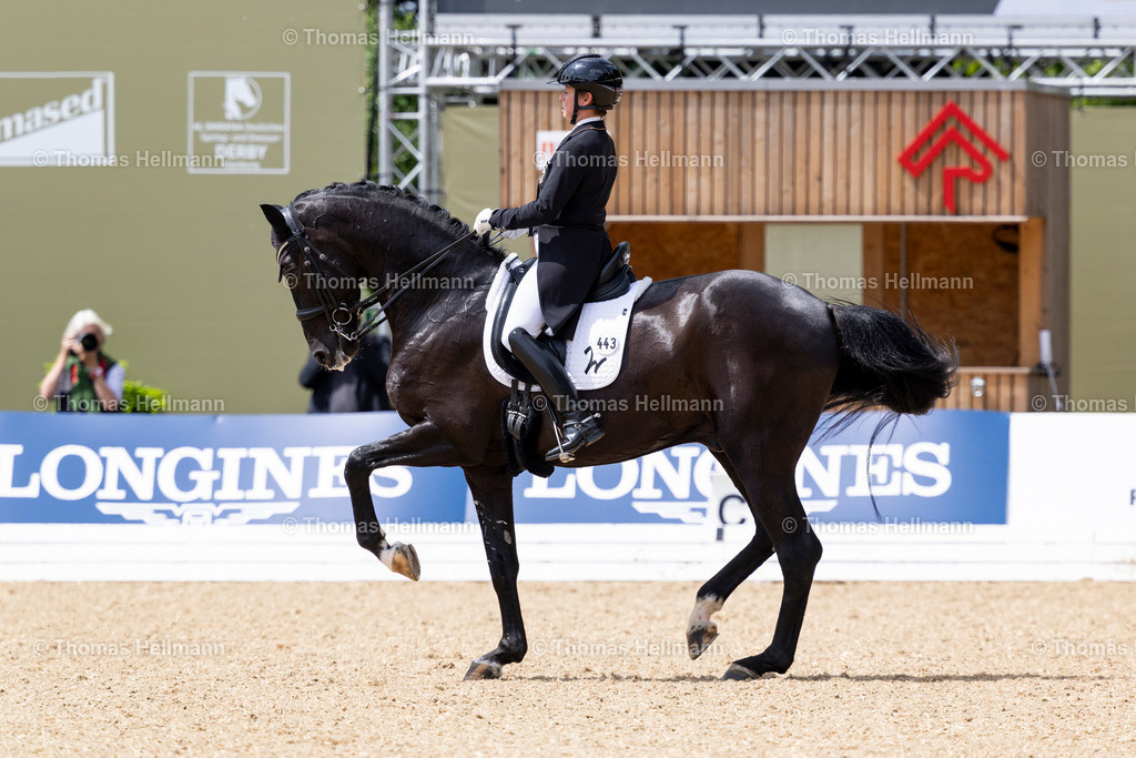 TH_443-Special Blend 3-Werth_ Isabell_29768 | Al Shiraàa Deutsches Spring- und Dressur-Derby 2025 am 29.05.25 in Hamburg, Thomas Hellmann, 443Special Blend 3Werth, Isabell