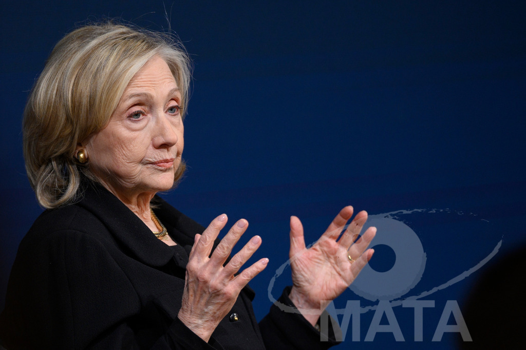 _DWI3052 | Die US-Politikerin Hillary Clinton auf der Veranstaltung Bridging Scholarship and Statecraft im Rahmen der Münchner Sicherheitskonferenz 2026. München, 13.02.2026 Bayern Deutschland  - Realisiert mit Pictrs.com