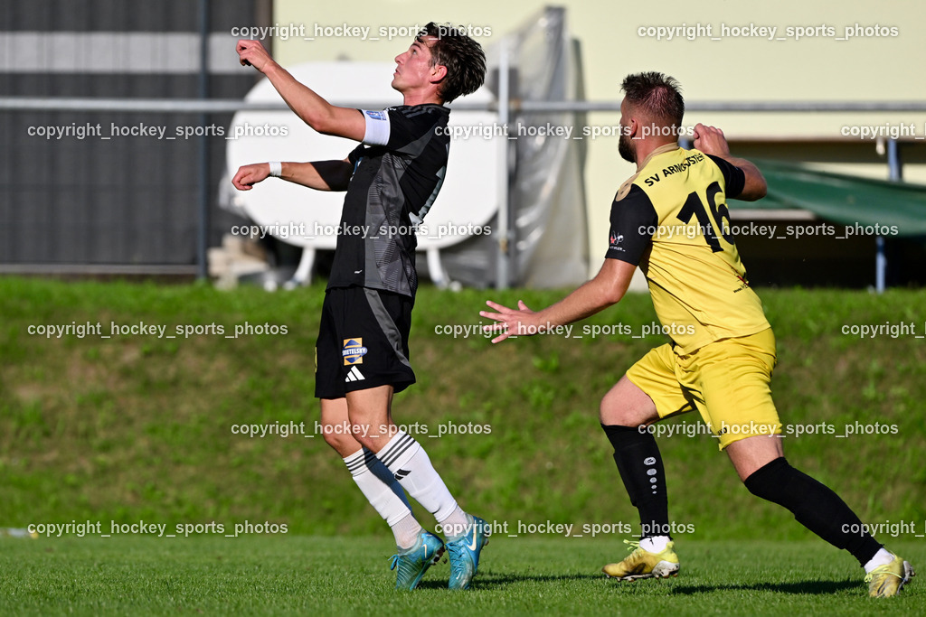 SV Arnoldstein vs. URC Thal Assling | #10 Julian Jakob Moser Thal Assling, #16 Luka Tolic SV Arnoldstein, SV Arnoldstein vs. URC Thal Assling, SV Arnoldstein vs. URC Thal Assling am 09.08.2025 in Arnoldstein (Waldparkstadion Arnoldstein), Austria, (Photo by Bernd Stefan)
