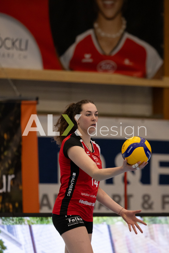 Volleyball I Frauen I Saison 2025-2026 I Volleyball NLA | Women I 1/4 Finals I VC Kanti Schaffhausen - BIWI Volleyball Franches-Montagnes I 21.02.2026 | 14 Josipa Marković (HR) (VC Kanti Schaffhausen) – Aussen - Realisiert mit Pictrs.com
