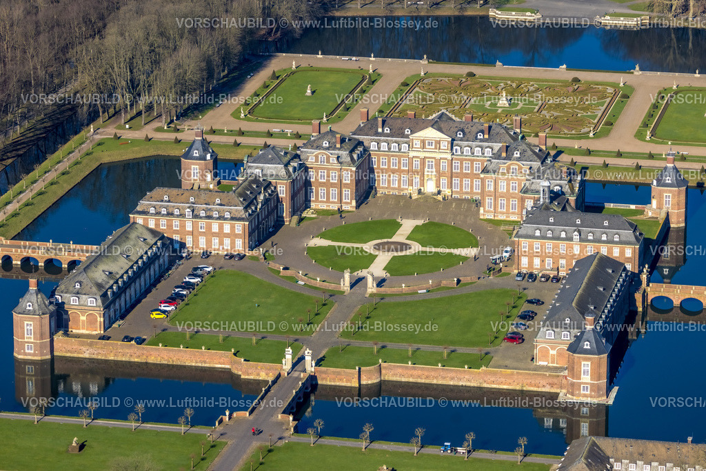 Nordkirchen230206036 | Luftbild, Schloss Nordkirchen, barocke Schlossanlage, Wasserschloss, Nordkirchen, Münsterland, Nordrhein-Westfalen, Deutschland