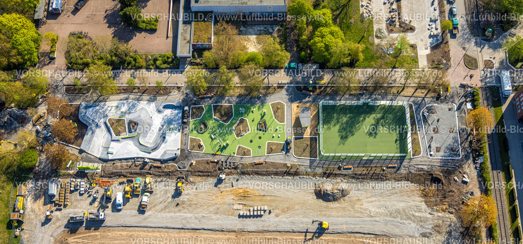 Hamm260400208Uentrop-2 | Luftbild, Baustelle Neue Mitte Uentrop Grüne Umweltachse Sportpark und Freizeitpark Werner-Figgen-Weg Ecke Alter Grenzweg, Ostwennemarstraße, Uentrop, Hamm, Ruhrgebiet, Nordrhein-Westfalen, Deutschland