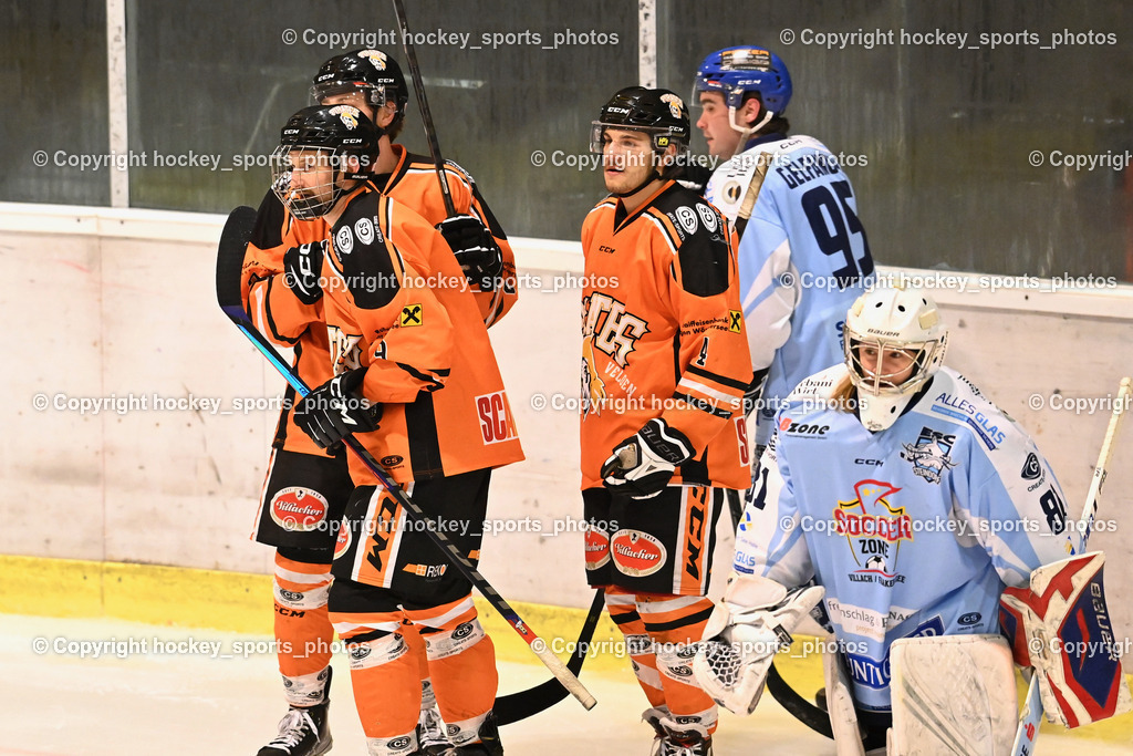 USC Velden vs. ESC Steindorf 9.1.2023 | Jubel USC Velden Mannschaft, #9 Ban Christian, #4 RassI Benjamin, #81 Adamitsch Anja