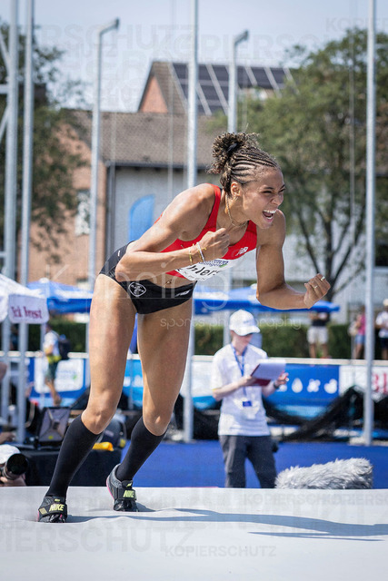 Multisport Event; Ratingen, 27.06.2026 | RATINGEN, GERMANY - JUNE 27, 2026 : Anna-Elisabeth Ehlers (GER / Germany) during high jump competing during the Multisport Event at Stadion Ratingen on June 27, 2026 in Ratingen, Germany.