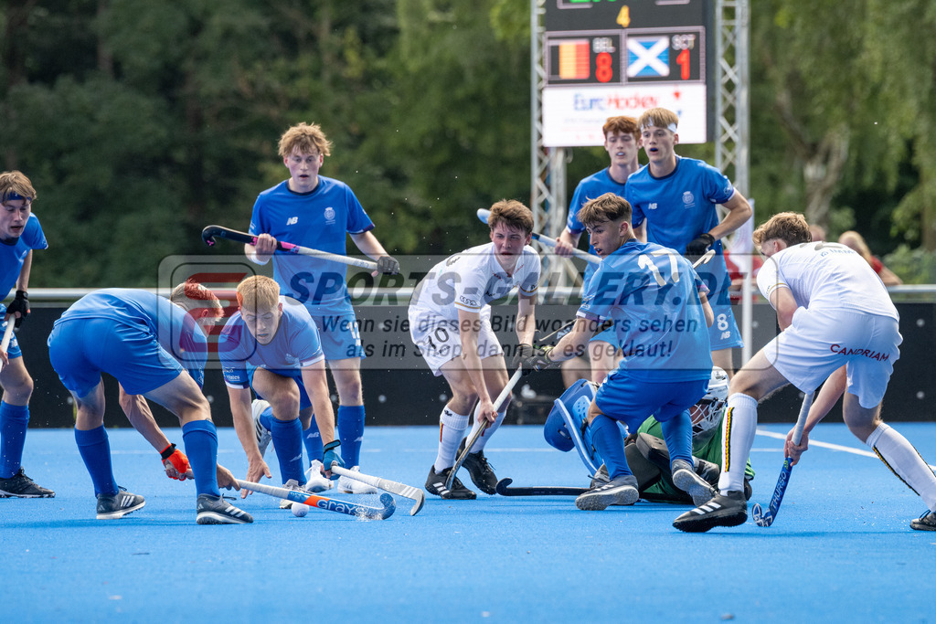 SFE_20230708_0112 | EuroHockey EM U18 Boys Belgium vs Scotland am 08.07.2023 in Krefeld (Gerd-Wellen-Hockeyanlage), Photo: Stephan Fehrmann 2023 (Sports-Gallery)