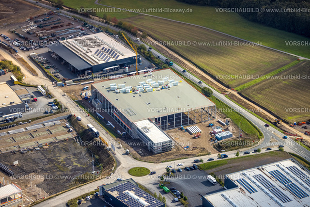 Arnsberg220903076 | Luftbild, Gewerbegebiet Gut Nierhof, Baustelle, Voßwinkel, Arnsberg, Sauerland, Nordrhein-Westfalen, Deutschland