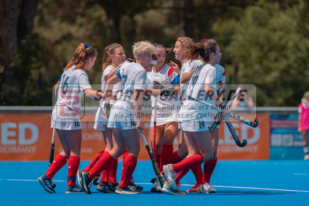 HK_20230712_101437 | Euro Hockey WU18 Scotland vs France Championship Girls &amp; Boys am 12.7.2023 CHTC , Krefeld ,