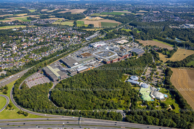 Bochum240816810 | Westfield Ruhr Park Einkaufszentrum, an der Autobahn A40, Medi Therme Wellness-Center und ACHAT Hotel Bochum Dortmund, Ortsansicht Harpen, Bochum, Ruhrgebiet, Nordrhein-Westfalen, Deutschland