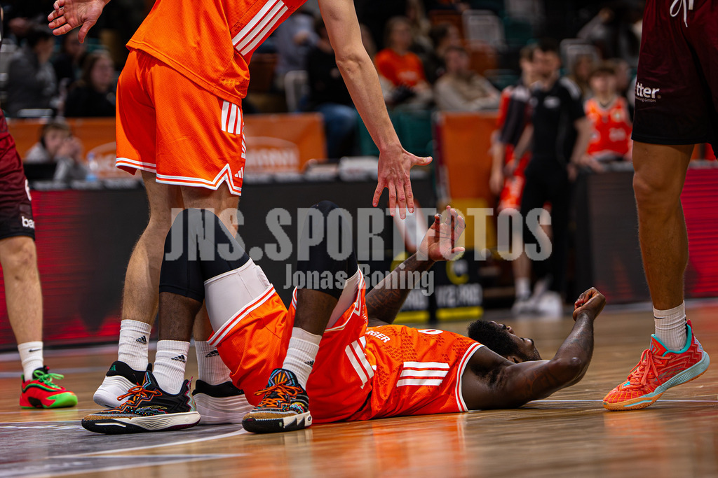 Basketball I Herren I Saison 2025-2026 I ProB Nord I 21. Spieltag I Rasta Vechta II - Iserlohn Kangaroos I 3451 | Aula Maarufu Sumbry (0, RASTA Vechta II) - Realisiert mit Pictrs.com