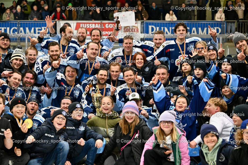 ESC Steindorf vs. EHC Althofen 8.3.2024 | ESC Steindorf vs. EHC Althofen 8.3.2024, ESC Steindorf vs. EHC Althofen Meisterfeier am 08.03.2024 in Steindorf (Ossiachersee Halle), Austria, (Photo by Bernd Stefan)