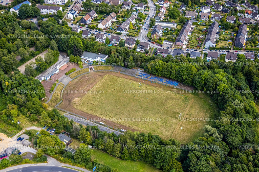 Velbert220803238 | Luftbild, Stadion Sonnenblume, Christopeit Sport Arena, Velbert, Ruhrgebiet, Nordrhein-Westfalen, Deutschland