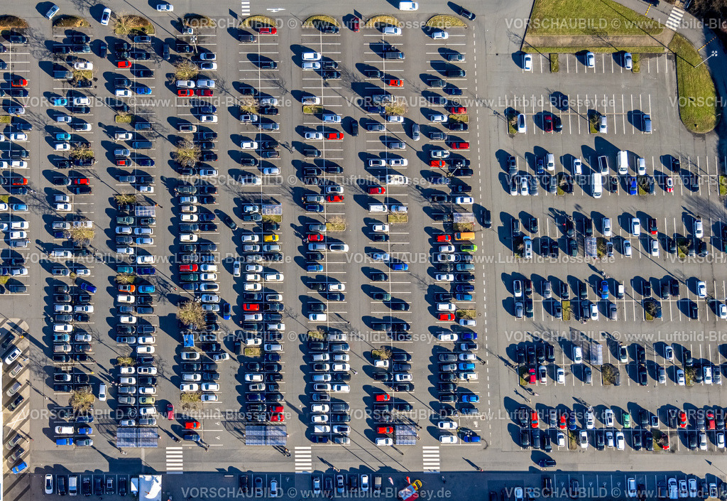 Dortmund240101772-2 | Luftbild, Gewerbegebiet Indupark und Parkplätze, Verkehrssituation, Oespel, Dortmund, Ruhrgebiet, Nordrhein-Westfalen, Deutschland