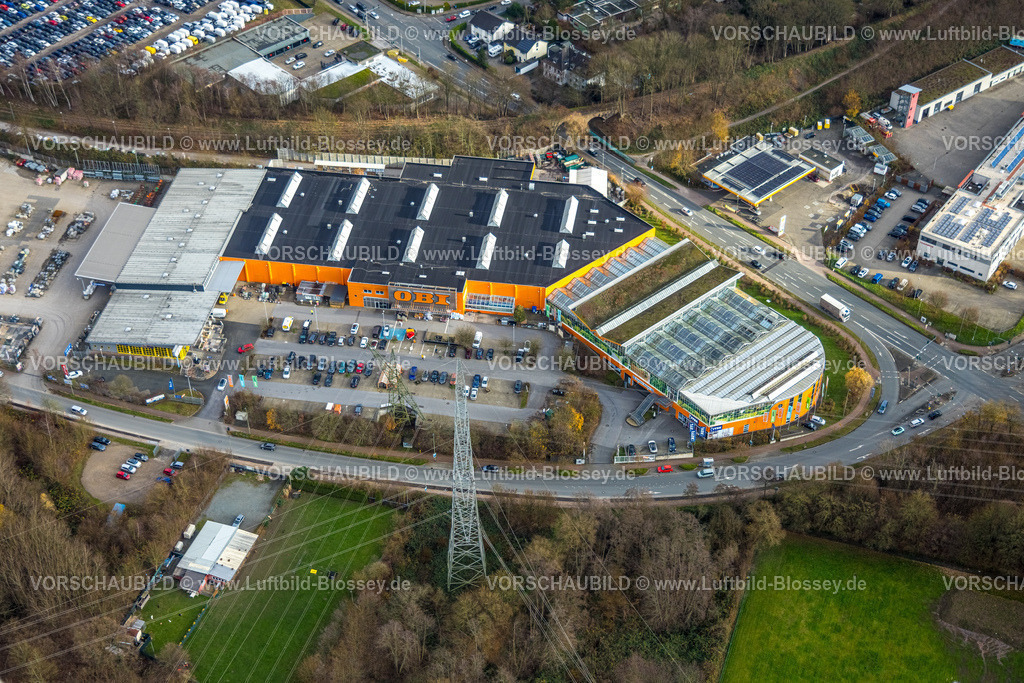 Hattingen251200252 | Luftbild, OBI Baumarkt und JYSK Möbelgeschäft, Winz, Hattingen, Ruhrgebiet, Nordrhein-Westfalen, Deutschland