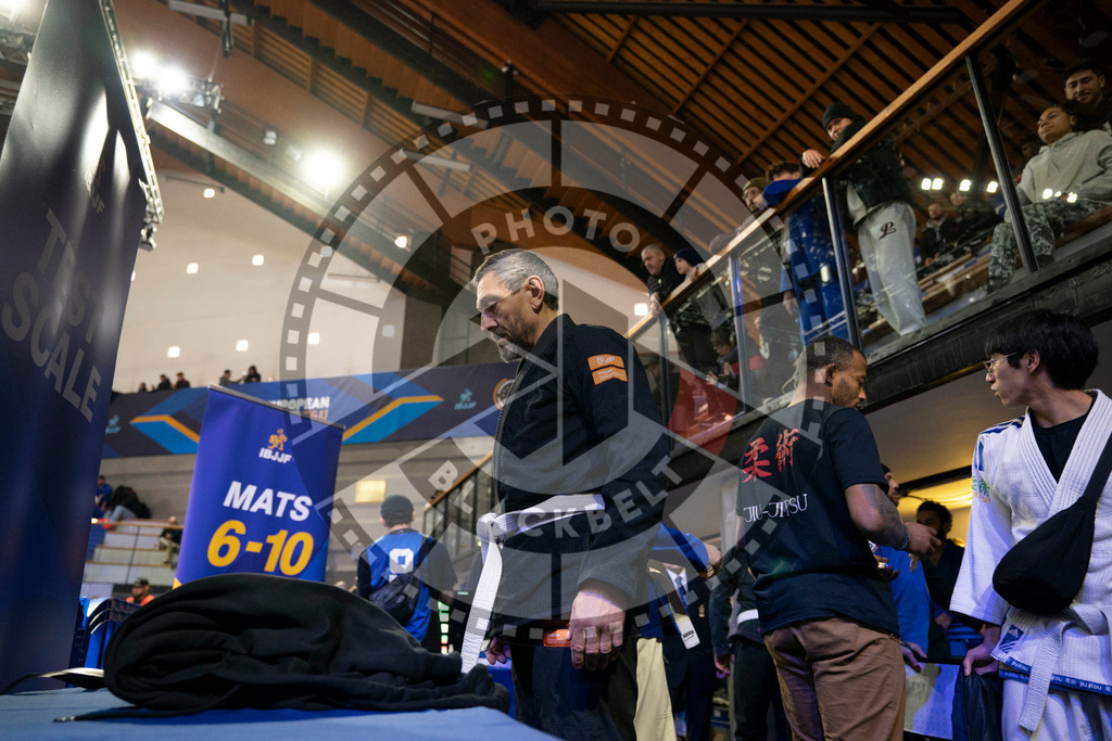 20240119PBB0466 | Fighters compete during the IBJJF European Championship in Paris, France, on January 19, 2024.