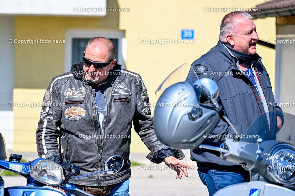 Lets Vespa togehter 2025_ Vespatreffen Neuhofen_ 27.04.2025-47 | 27.04.2025, Neuhofen, Kremsmuenster, AUT, Lets Vespa togehter 2025, Vespatreffen, im Bild Teilnehmer Vespatreffen, Motorsport Stadler©Copyright: Harald Dostal / fodo.media   Alle Bilder honorarfrei