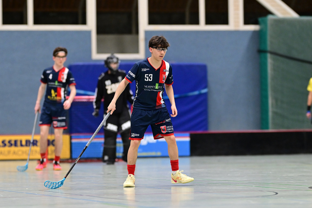 Floorball I Herren I Saison 2024-2025 I 2. FBL Herren Nord-West I 12. Spieltag I MTV Mittelnkirchen - SSF Dragons Bonn II I 21.12.2024 | Der Sportfotograf. - Realisiert mit Pictrs.com