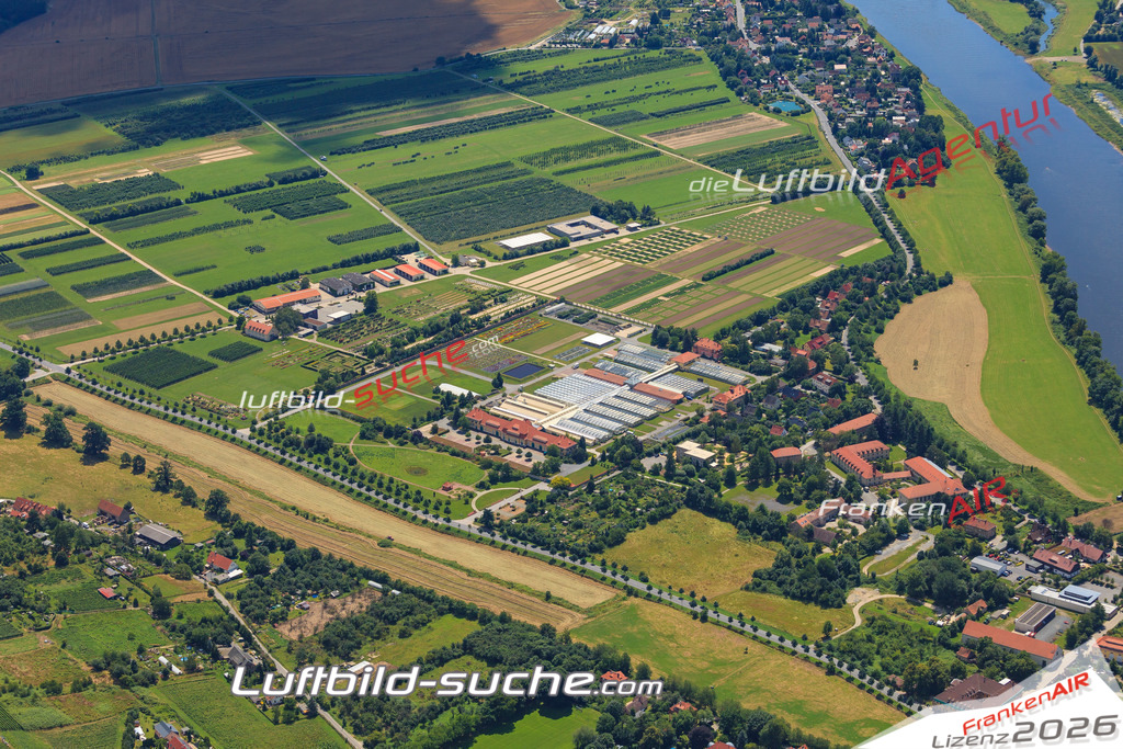 Luftbild von  Pillnitz - Luftaufnahme wurde 2016 von https://frankenair.de mittels Flugzeug (keine Drohne) erstellt - die Geschenkidee