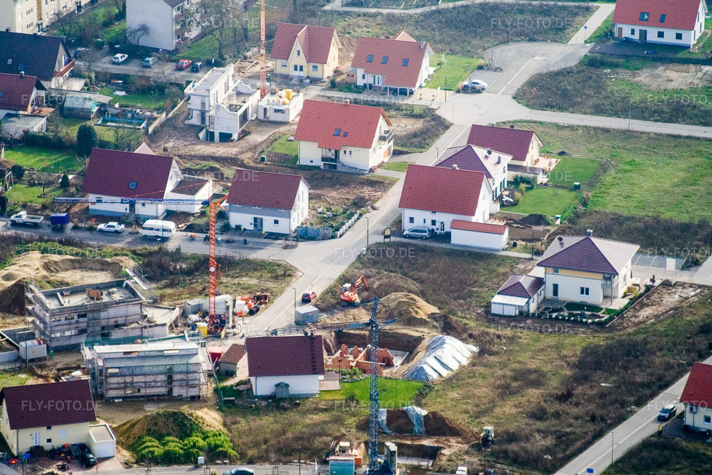 Luftbild: Am Höhenweg in Kandel im Bundesland Rheinland-Pfalz in Deutschland. Foto: IMG_14725.jpg vom 26.11.2008 durch Werner Riehm/FLY-FOTO.de