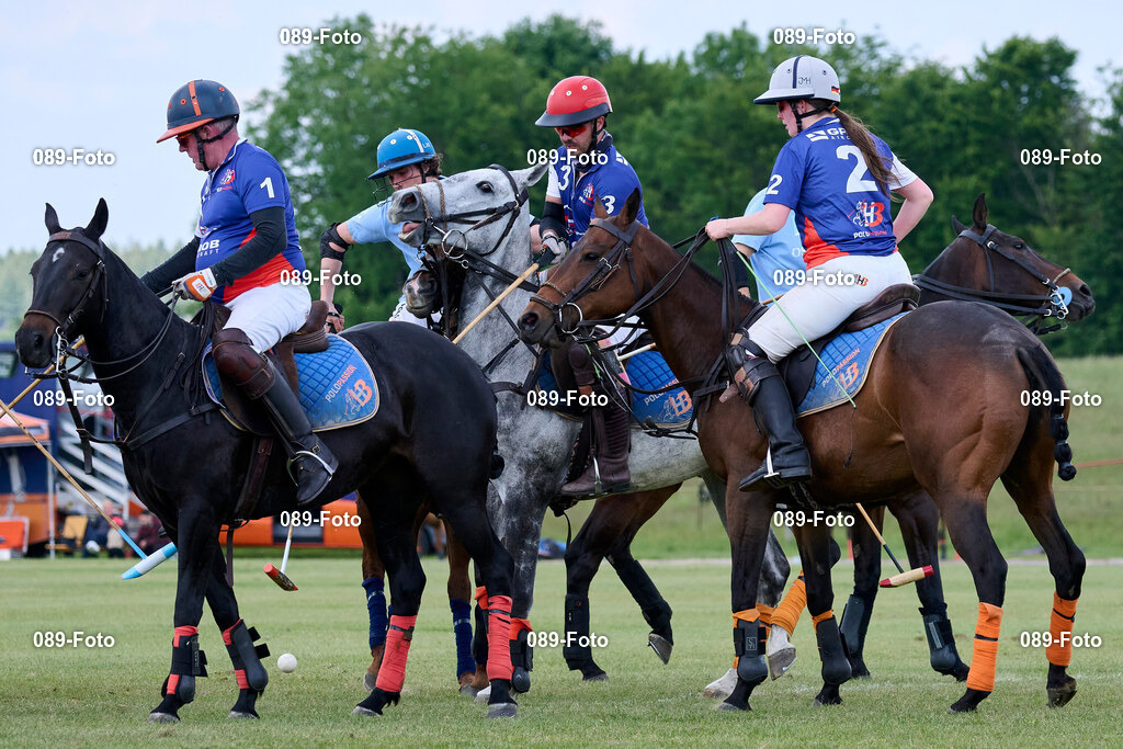 La Tarde Primavera Cup 2025, | La Trade Polo Club Munich, La Trade Primavera Cup 2025, H3 Polo Passion Team vs Ostersee Polo Team, La Trade,  2025-05-24 in Thann / Holzkirchen (Reitanlage) Foto: 089-foto - Realisiert mit Pictrs.com