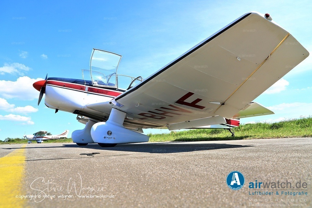 Jodel DR1050M - Flugplatz Husum - The DR1050M Excellence was part of a broader family of Jodel aircraft | The DR1050M Excellence was part of a broader family of Jodel aircraft that included the Ambassadeur, Sicile, and Sicile Record variants, with at least 618 units built between 1958 and 1965. The design was later developed further by CEA into the DR200/220/250 series and subsequently the Robin DR400 series. Today, the aircraft remains popular among private pilots and homebuilders, with some examples still in active service and available for sale, such as a 1964 model listed for €58,000 with a Continental O-200A engine and modern avionics.