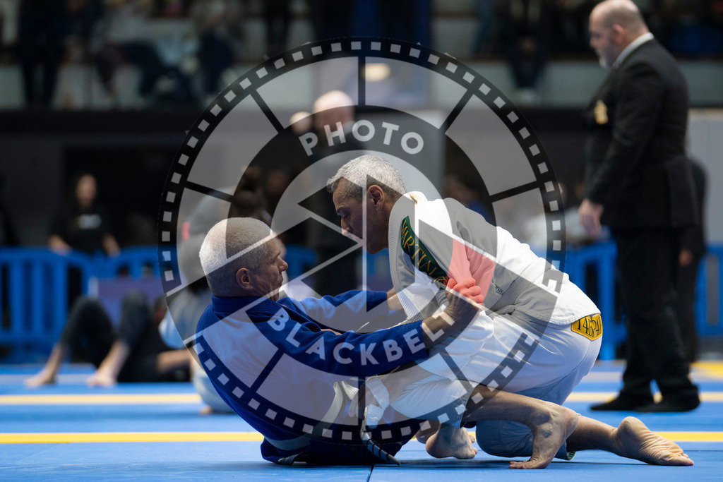20240119PBB3592 | Fighters compete during the IBJJF European Championship in Paris, France, on January 19, 2024.