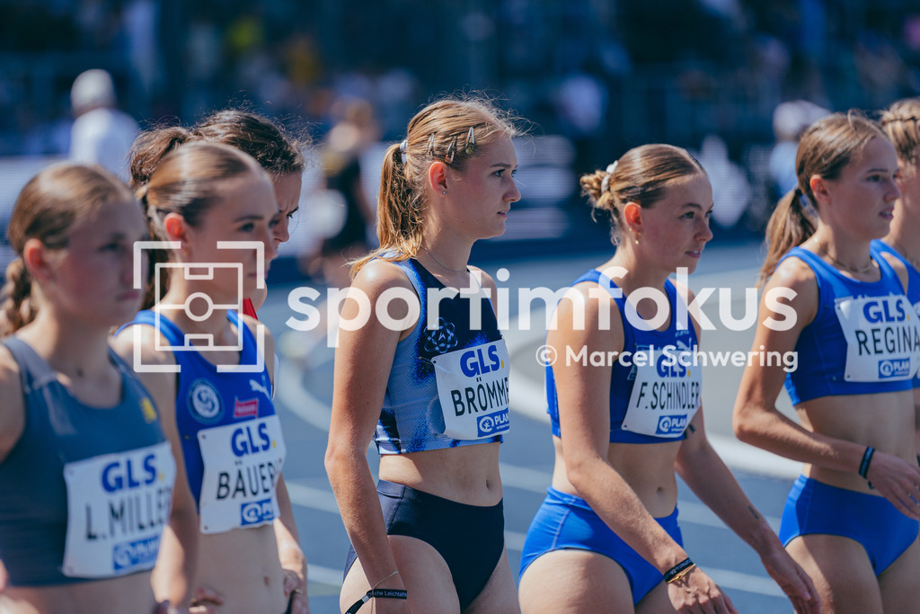 Deutsche Meisterschaften der Frauen und Männer 2026 | Rahel Brömmel, Athletics Team Karben, 1500-Meter-Lauf, Halbfinale, Deutsche Meisterschaften der Frauen und Männer 2026, Lohrheidestadion Bochum-Wattenscheid, 25.07.2026. Foto: Marcel Schwering / sportimfokus - Realisiert mit Pictrs.com