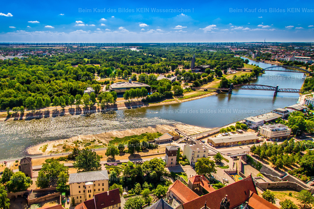 Magdeburg Domfelsen Elbe Stadtpark-3605 | Domfelsen bei Niedrigwasser der Elbe Stadtpark - Realisiert mit Pictrs.com