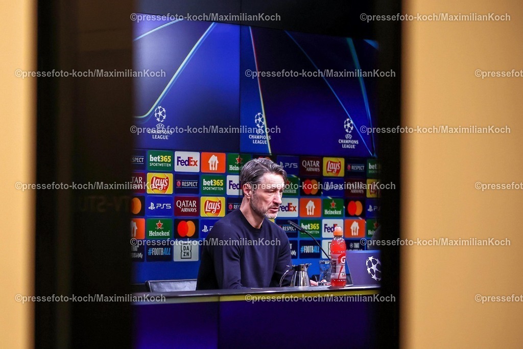 UCL1902250102395 | 19.02.2025, Fußball, UEFA Champions League, Borussia Dortmund - Sporting Lissabon, Signal Iduna Park, Knockout phase play-offs, Saison 2024 2025: Trainer Niko Kovac (Cheftrainer BVB) Pressekonferenz