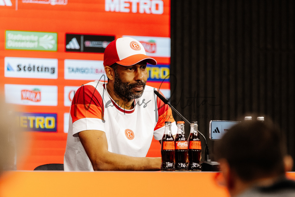 2. Bundesliga, Saison 2024/25, 28. Spieltag: Fortuna Düsseldorf - SC Preußen Münster | Düsseldorf, 05.04.2025: 2. Bundesliga, 28. Spieltag, Fortuna Düsseldorf gegen SC Preußen Münster in der Merkur Spiel-Arena in Düsseldorf. Foto: sportfotografie.ms | Markus Paletta - Realisiert mit Pictrs.com