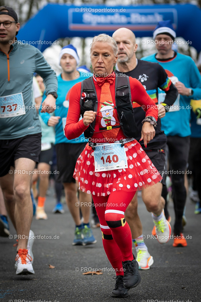 Bonner Nikolauslauf in Bonn, 08.12.2024 | Impressionen vom Bonner Nikolauslauf am 08.12.2024 in Bonn (Freizeitpark Rheinaue). Foto: BEAUTIFUL SPORTS/Axel Kohring