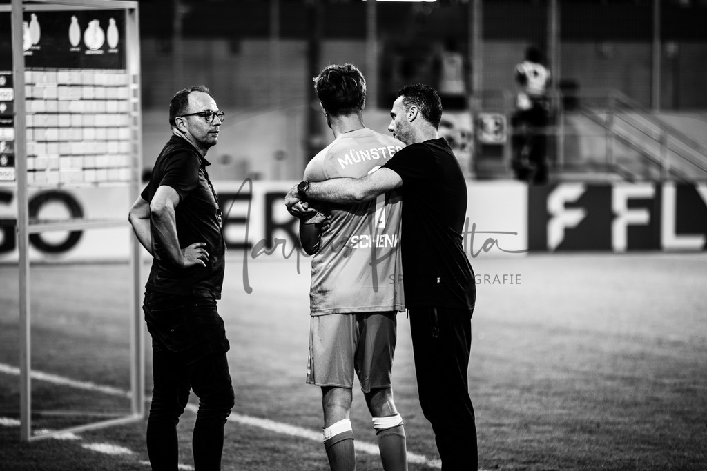 DFB-Pokal 2025/2026, 1. Runde: SC Preußen Münster - Hertha BSC Berlin | Münster, 18.08.2025: DFB-Pokal 2025/2026, 1. Runde, SC Preußen Münster gegen Hertha BSC Berlin im LVM-Preußenstadion in Münster.(Foto: sportfotografie.ms | Markus Paletta) - Realisiert mit Pictrs.com