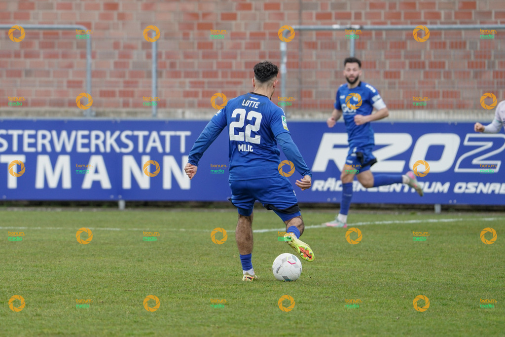 VfL Sportsfreunde Lotte vs. VfL Bochum II U23 - Regionalliga West - 28. Spieltag 2026 | Denis Milic, 22 - Realisiert mit Pictrs.com