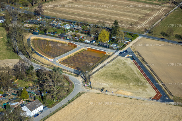 Dortmund250302186 | Luftbild, Regenrückhaltebecken zwischen Großholthauser Straße und Löttringhauser Straße, Kirchhörde, Dortmund, Ruhrgebiet, Nordrhein-Westfalen, Deutschland