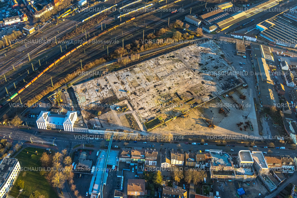 Hamm230206500 | Luftbild, Baugebiet zwischen Wilhelmstraße und Kleine Alleestraße, am Rangierbahnhof und Güterbahnhof, Mitte, Hamm, Ruhrgebiet, Nordrhein-Westfalen, Deutschland