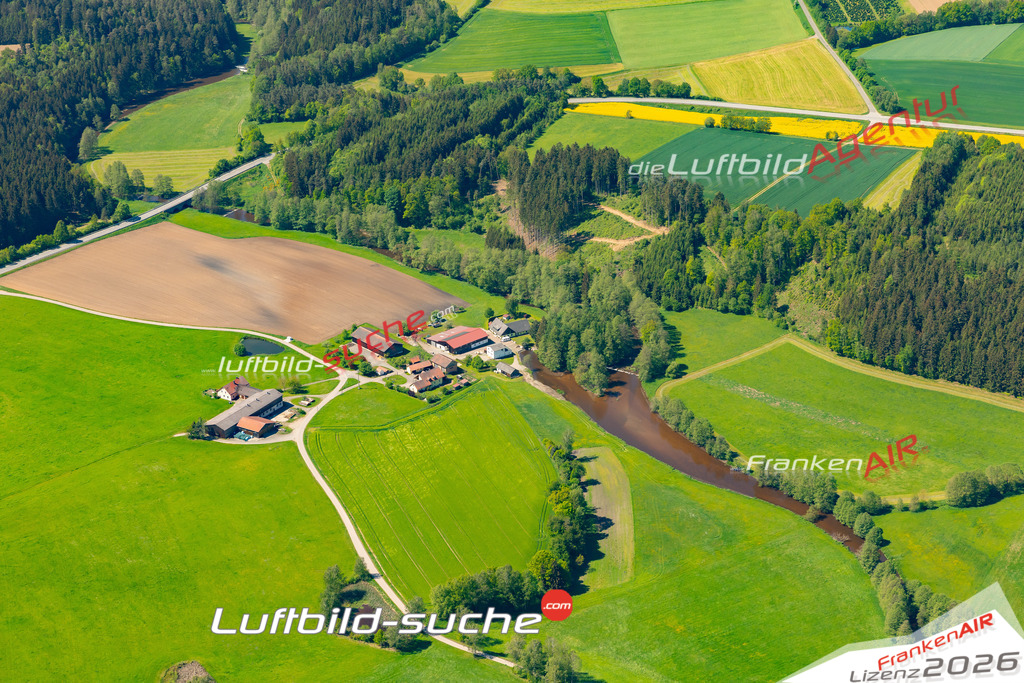 Das Luftbild zeigt : Fischerhammer Tännesberg - Die Luftaufnahme wurde 2024 vom UL-Flugzeug aus erstellt ( keine Drohne ) - Hochauflösende Luftaufnahme - Für grossformatige Ausdrucke geeignet. Die Geschenkidee !Mit Lizenz und Bildrechte bestellbar