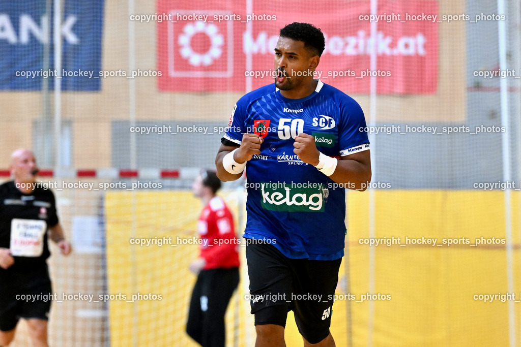 SC Ferlach vs. UHC Hollabrunn | #50 GONZALEZ-MARTINEZ Adonis, SC Ferlach vs. UHC Hollabrunn, SC Ferlach vs. UHC Hollabrunn am 20.09.2025 in Ferlach (Ballspielhalle Ferlach), Austria, (Photo by Bernd Stefan)