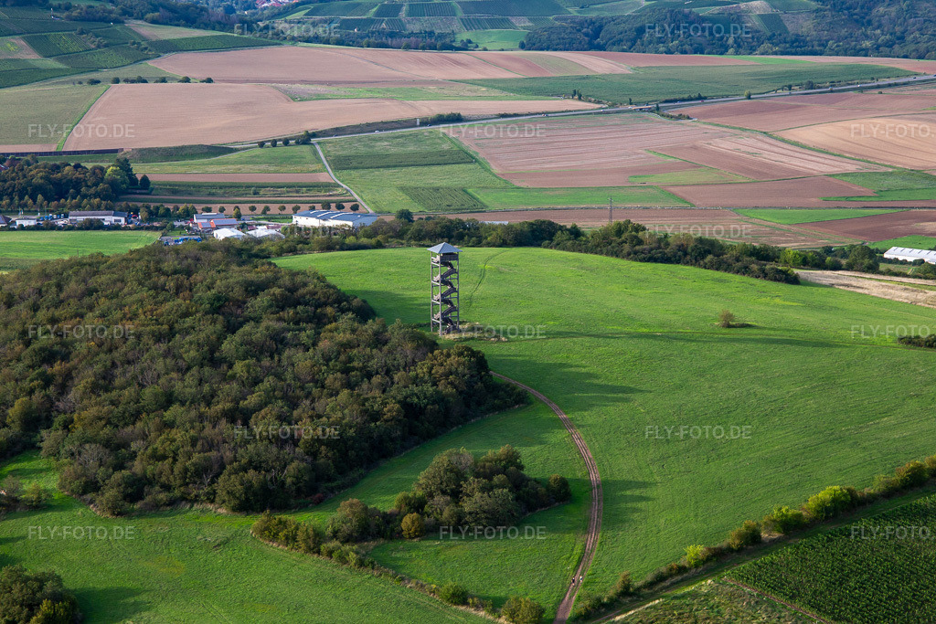 Luftbild: Heimbergturm Schloßböckelheim in Schloßböckelheim im Bundesland Rheinland-Pfalz in Deutschland. Foto: IMG_138202.jpg vom 03.09.2023 durch Werner Riehm/FLY-FOTO.de