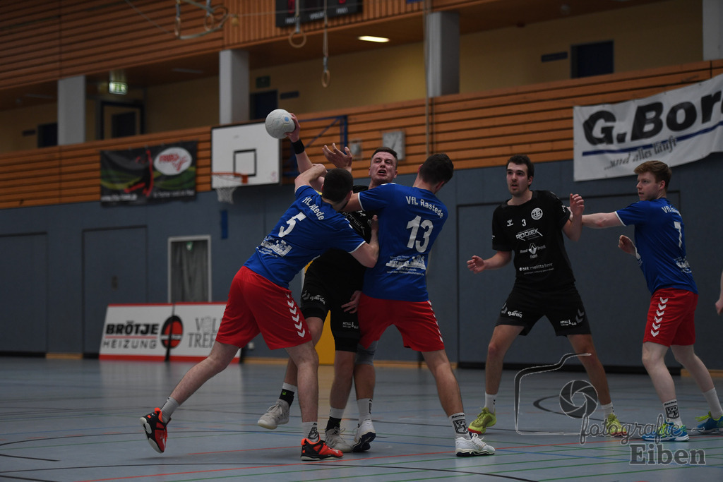 VFL Rastede-Elsflether TB 2 | VFL Rastede (blau)-Elsflether TB 2 (schwarz) am 06.04.2024 in Rastede (Sporthalle Feldbreite), Deutschland, Photo: Philip Eiben 2024 - Realisiert mit Pictrs.com
