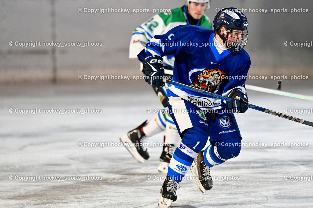 EC Tigers Paternion vs. EC Feld am See Ledenitzen | #9 Gratzer Julian EC Tigers Paternion, EC Tigers Paternion vs. EC Feld am See Ledenitzen, EC Tigers Paternion vs. EC Feld am See Ledenitzen am 19.01.2025 in Villach (Eisplatz Paternion), Austria, (Photo by Bernd Stefan)