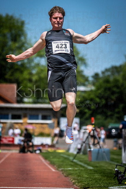 B&amp;S Kurpfalz Gala; Weinheim, 23.05.2026 | WEINHEIM, GERMANY - MAY 24: Marc Mercier (GER/TSV Amicitia Viernheim 1906/09) during the B&amp;S Kurpfalz Gala am 23.05.2026 at the  Sepp-Herberger-Stadium in Weinheim (Baden-Wuerttemberg / Germany).