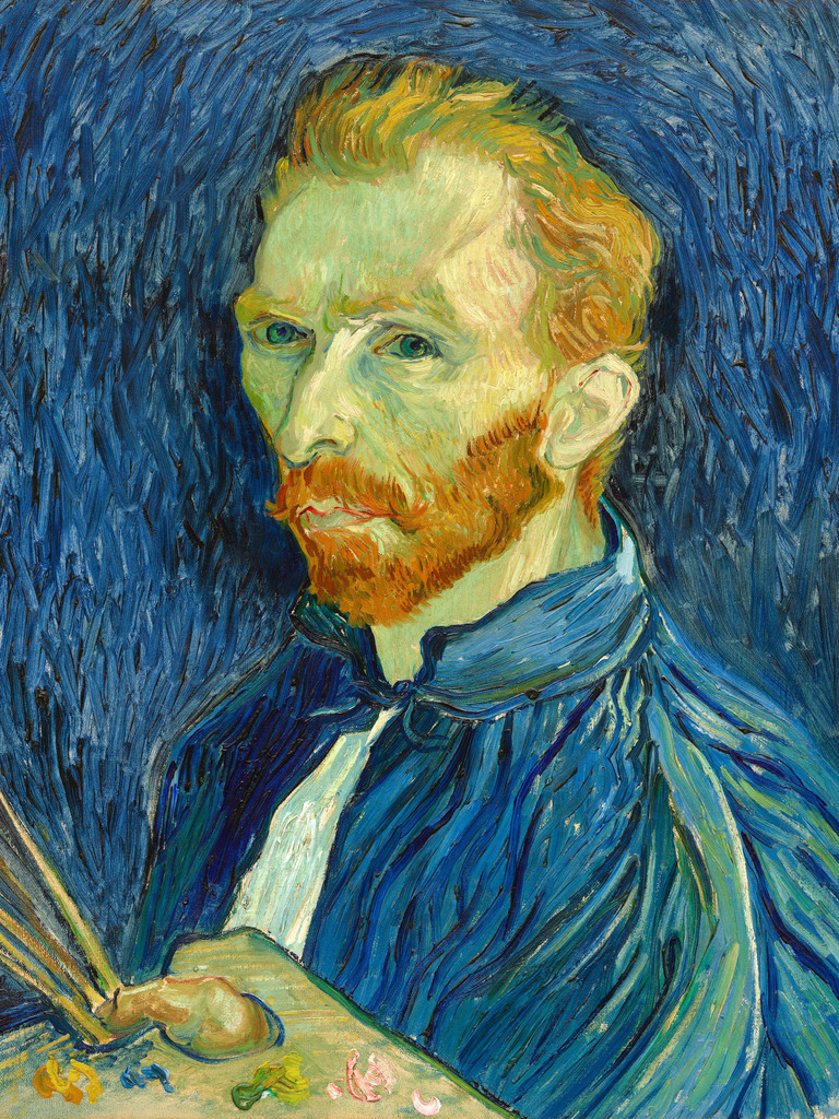 Vincent Van Gogh - Selbstporträt | Moderne Wandbilder auf Leinwand, Acylglas, Alu-Dibond oder als Poster. Tauchen Sie ein in die Welt KI-generierter Kunstwerke - entdecken Sie hochwertige Kunstdrucke unserer Gemälde, Illustrationen und fotorealistischen Motive.