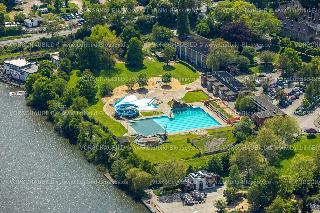 Wetter230502828 | Luftbild, Natur Freibad, Wetter, Ruhrgebiet, Nordrhein-Westfalen, Deutschland
