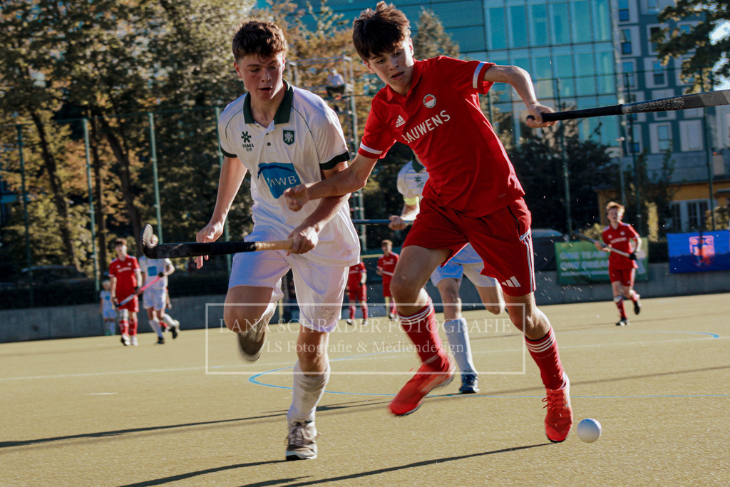 MU14 FINALE Westdeutsche Meisterschaft  Rot-Weiß Köln - HTC Uhlenhorst Mülheim 24.09.23 Düsseldorf-141 | lanaschraderfotografie - Realisiert mit Pictrs.com