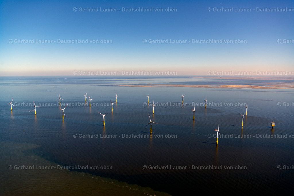3801536 | Windpark nördl. von Bremerhaven, Nationalpark Niedersächsisches Wattenmeer