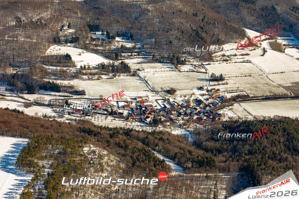 Die Luftbildaufnahme Frankendorf -  wurde 2019 mittels Flugzeug (keine Drohne) erstellt. Perfekte Schärfe und Druck- Ergebnisse- Garantiert!