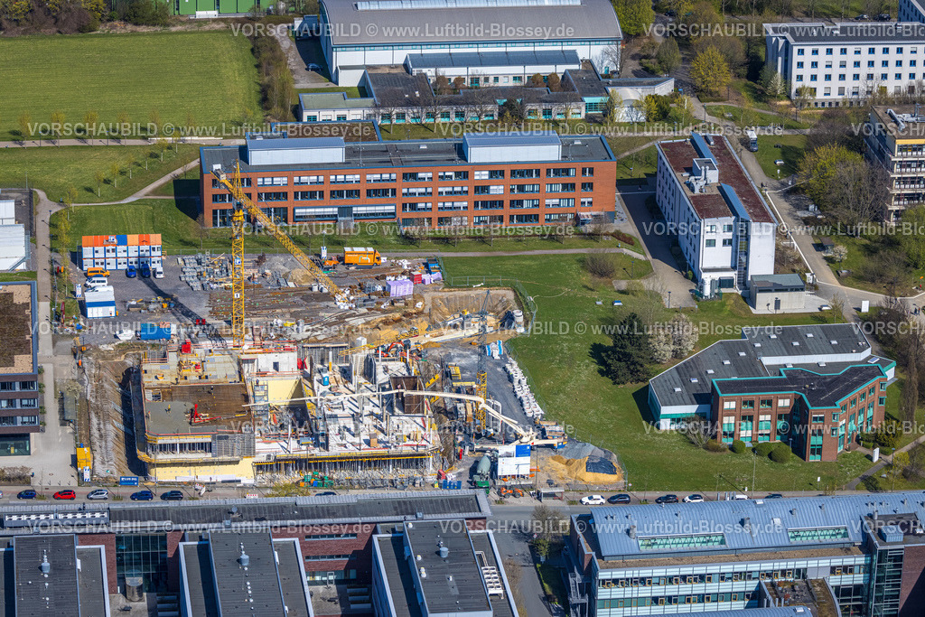 Dortmund220400873 | Luftbild, Technische Universität Dortmund mit Baustelle für das For­schungs­zen­trum CALEDO, Campus Nord, Eichlinghofen, Dortmund, Ruhrgebiet, Nordrhein-Westfalen, Deutschland