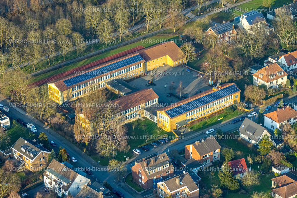 Hamm241200935 | Luftbild, Theodor-Heuss-Schule Grundschule mit Solardach, Mitte, Hamm, Ruhrgebiet, Nordrhein-Westfalen, Deutschland