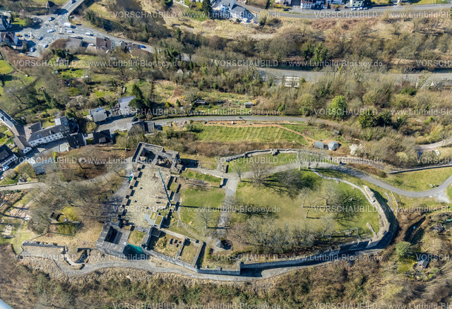 Arnsberg220302076 | Luftbild, Schlossruine Arnsberg, Sauerland, Nordrhein-Westfalen, Deutschland