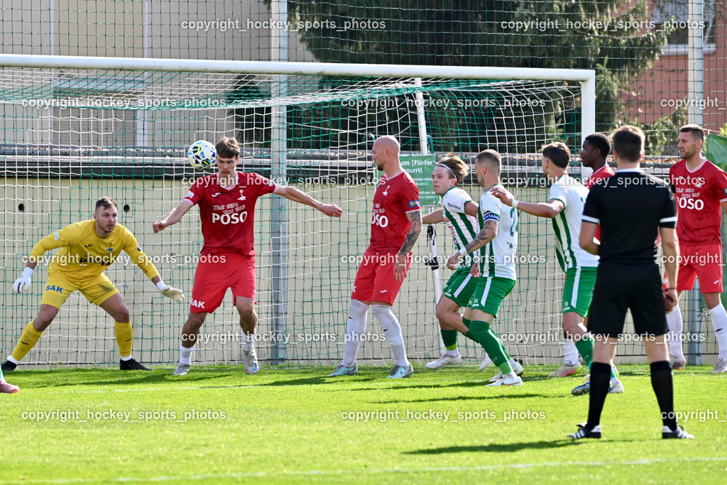 SV Donau Klagenfurt vs. SAK | #99 Arian Rener SAK, #11 Luka Jerin SAK, #21 Zan Benedicic SAK, #24 Zoran Vukovic SV Donau, #9 Leo Petzner SV Donau,  SV Donau Klagenfurt vs. SAK, SV Donau Klagenfurt vs. SAK am 11.04.2026 in Klagenfurt (Sportplat Donau ), Austria, (Photo by Bernd Stefan)