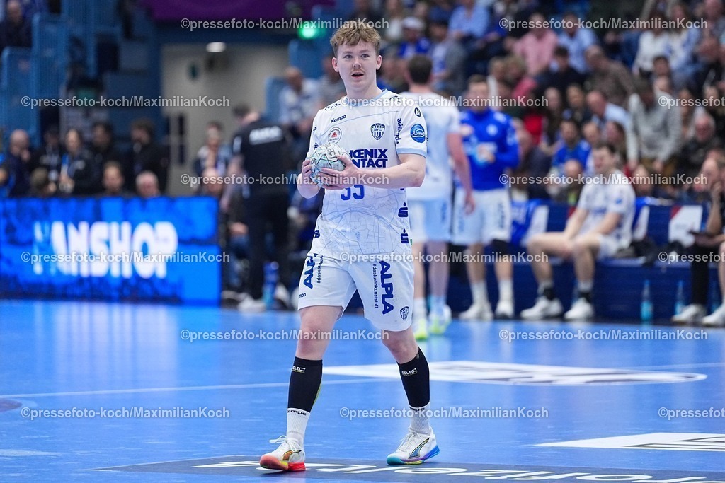 xYDRx05032601031 | 05.03.2026, xydrx, Handball, 1.HBL, VfL Gummersbach - TBV Lemgo Lippe, Schwalbe-Arena: Jarnes Faust (TBV Lemgo Lippe #35)   Photo: xYannisxDreimannxPressefotoKochx